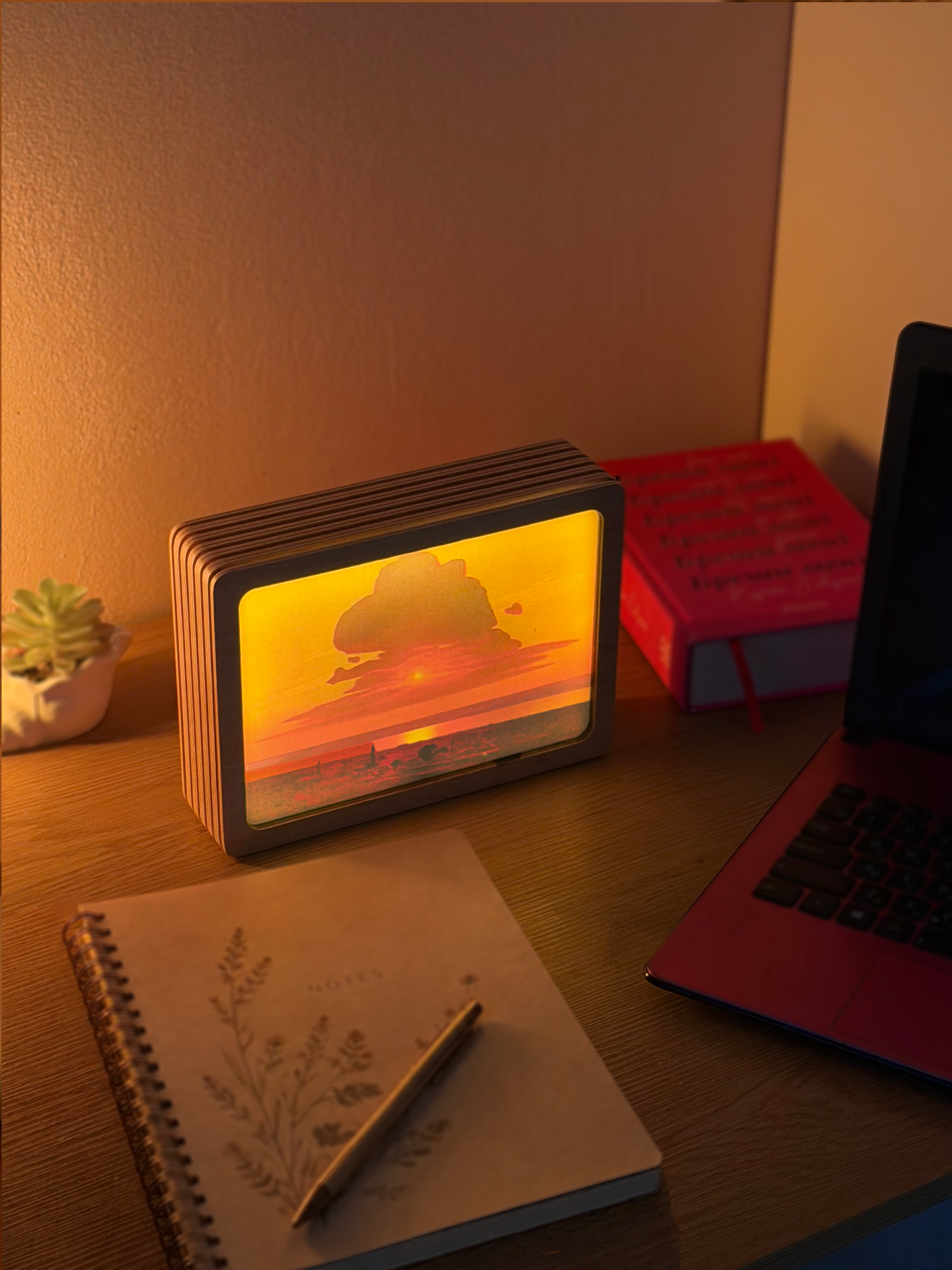 Art Lamp "Red Sunset on the Dnieper. Arkhyp Kuindzhi"