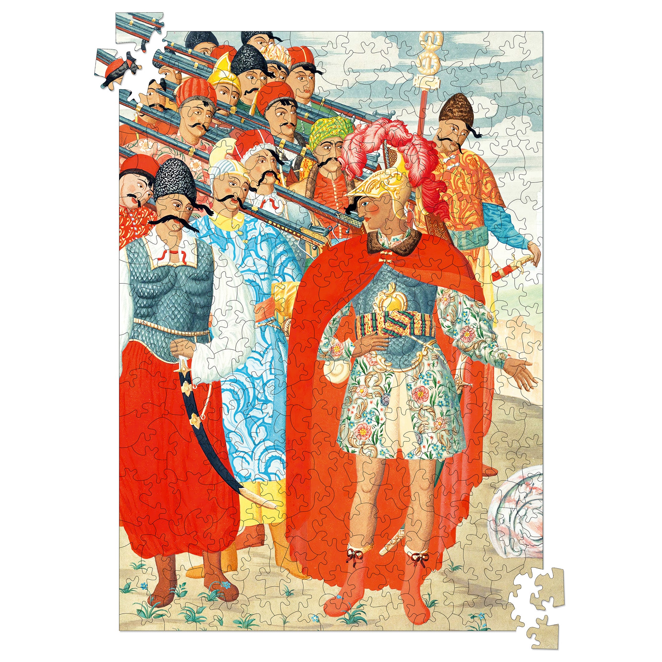 Wooden Figure Puzzle "Aeneas and His Host. Georgiy Narbut" 300 pieces
