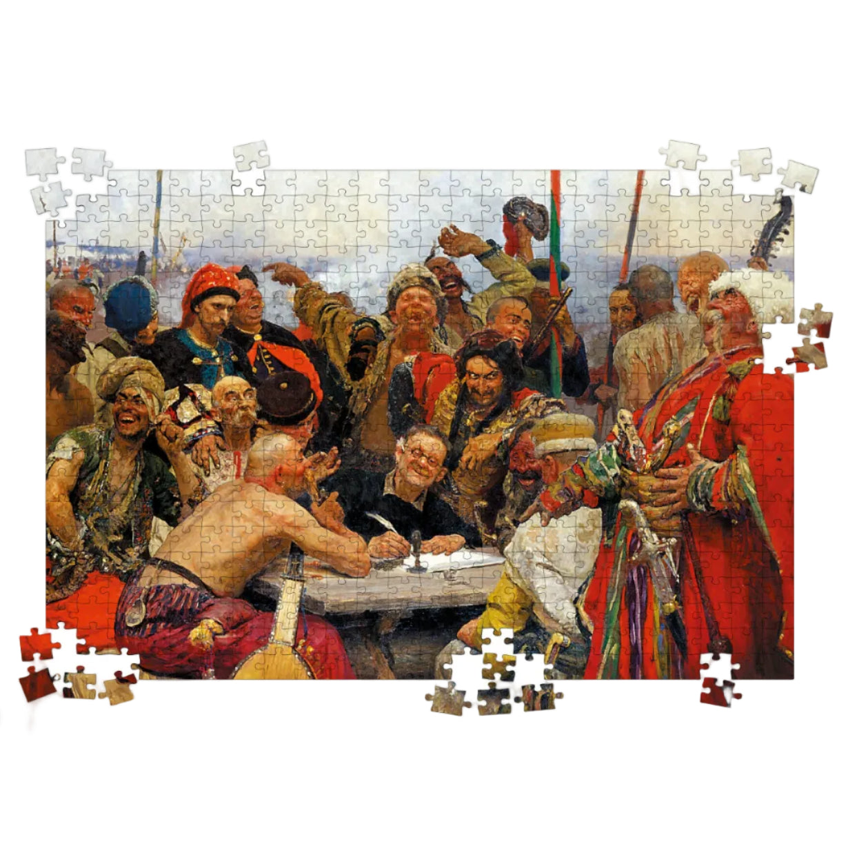 Cardboard puzzle "Zaporozhian Cossacks. Illya Ripyn" 500 pieces