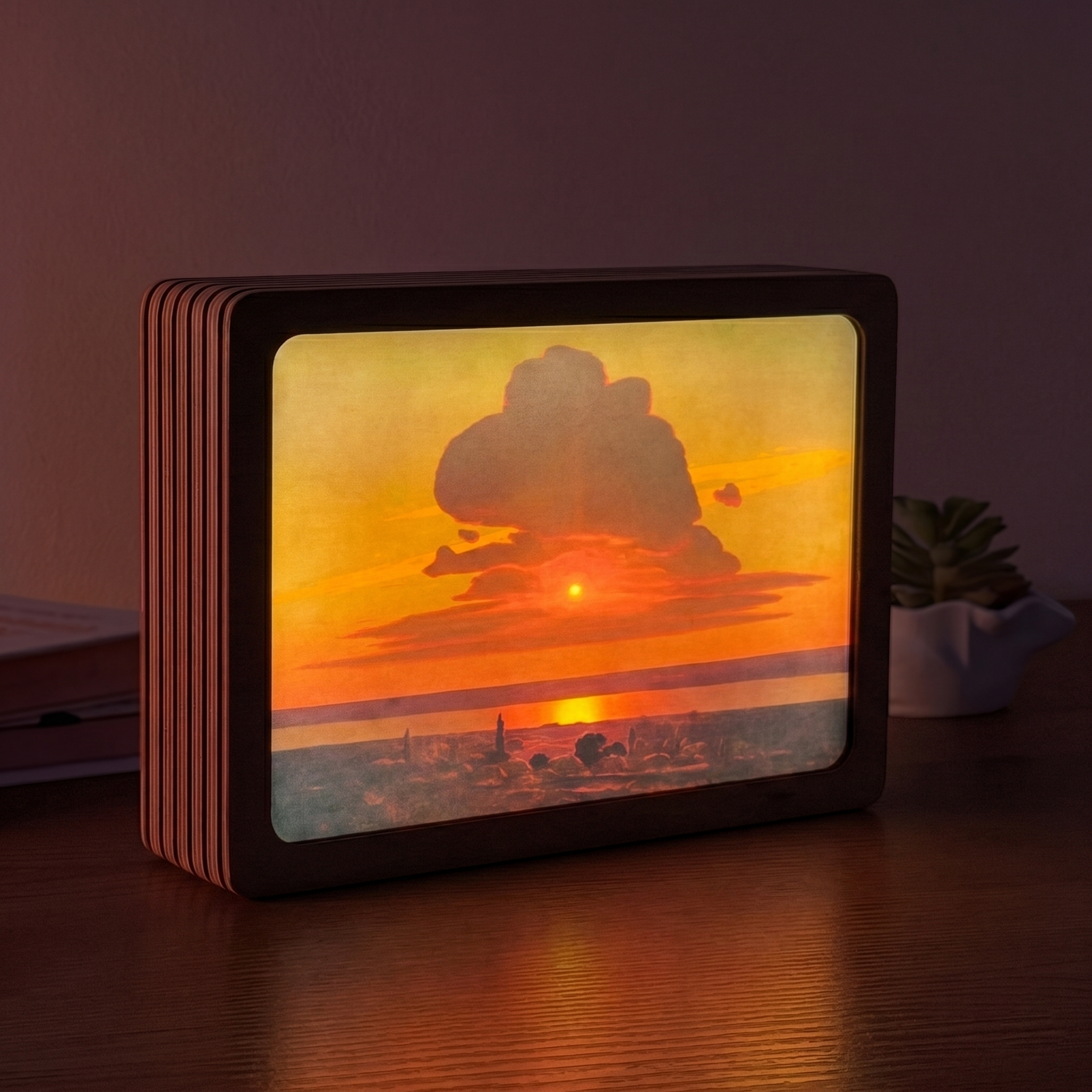 Art Lamp "Red Sunset on the Dnieper. Arkhyp Kuindzhi"