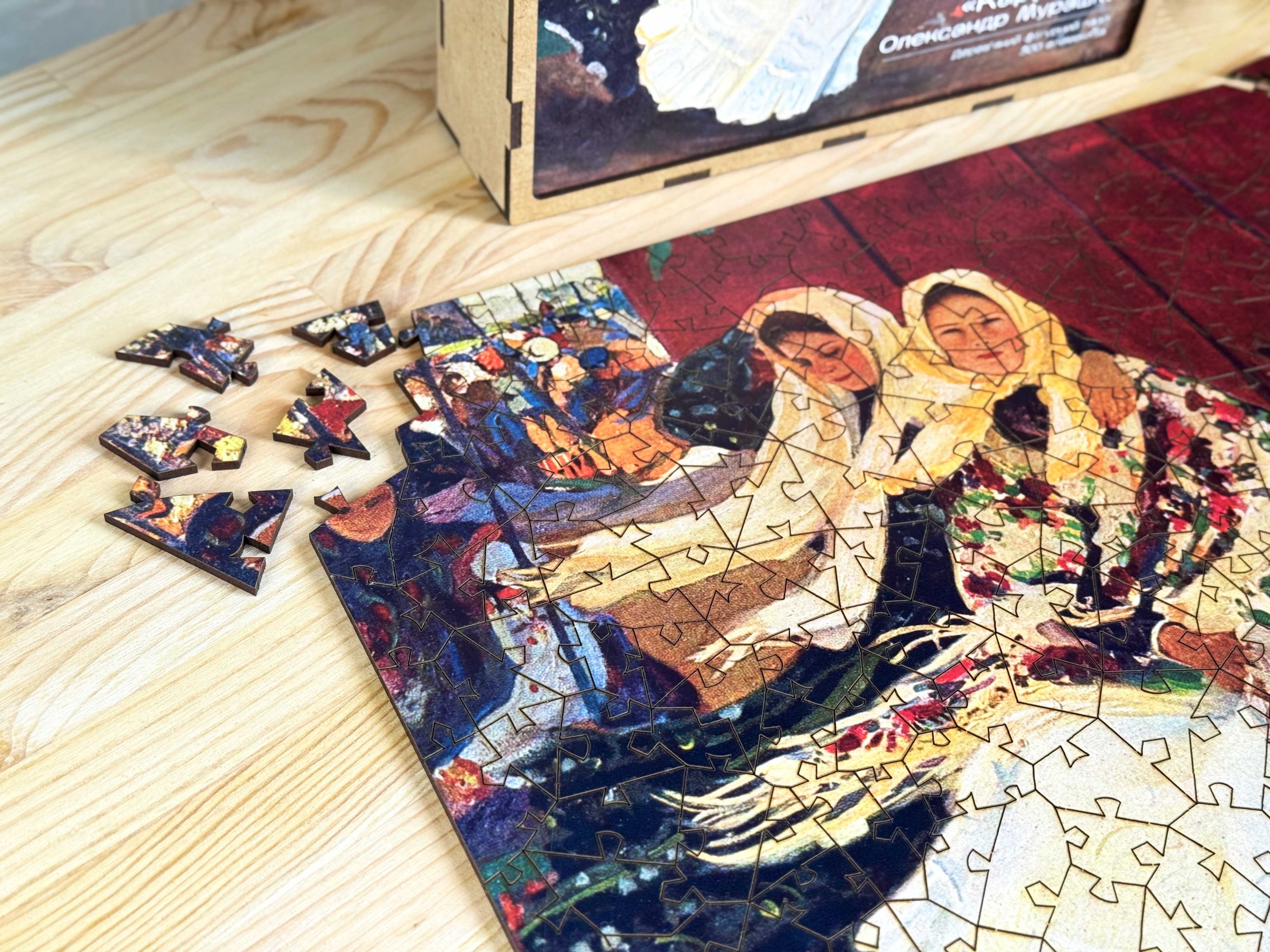 Wooden Shaped Puzzle "Carousel. Oleksandr Murashko" 300 pieces