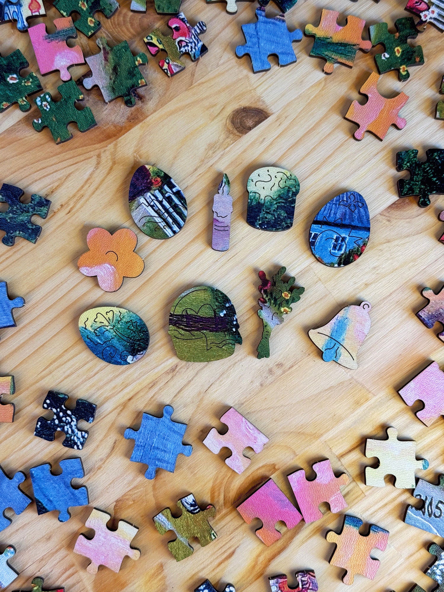Wooden Shaped Puzzle "Easter. Mykhailo Onatsko" 300 pieces