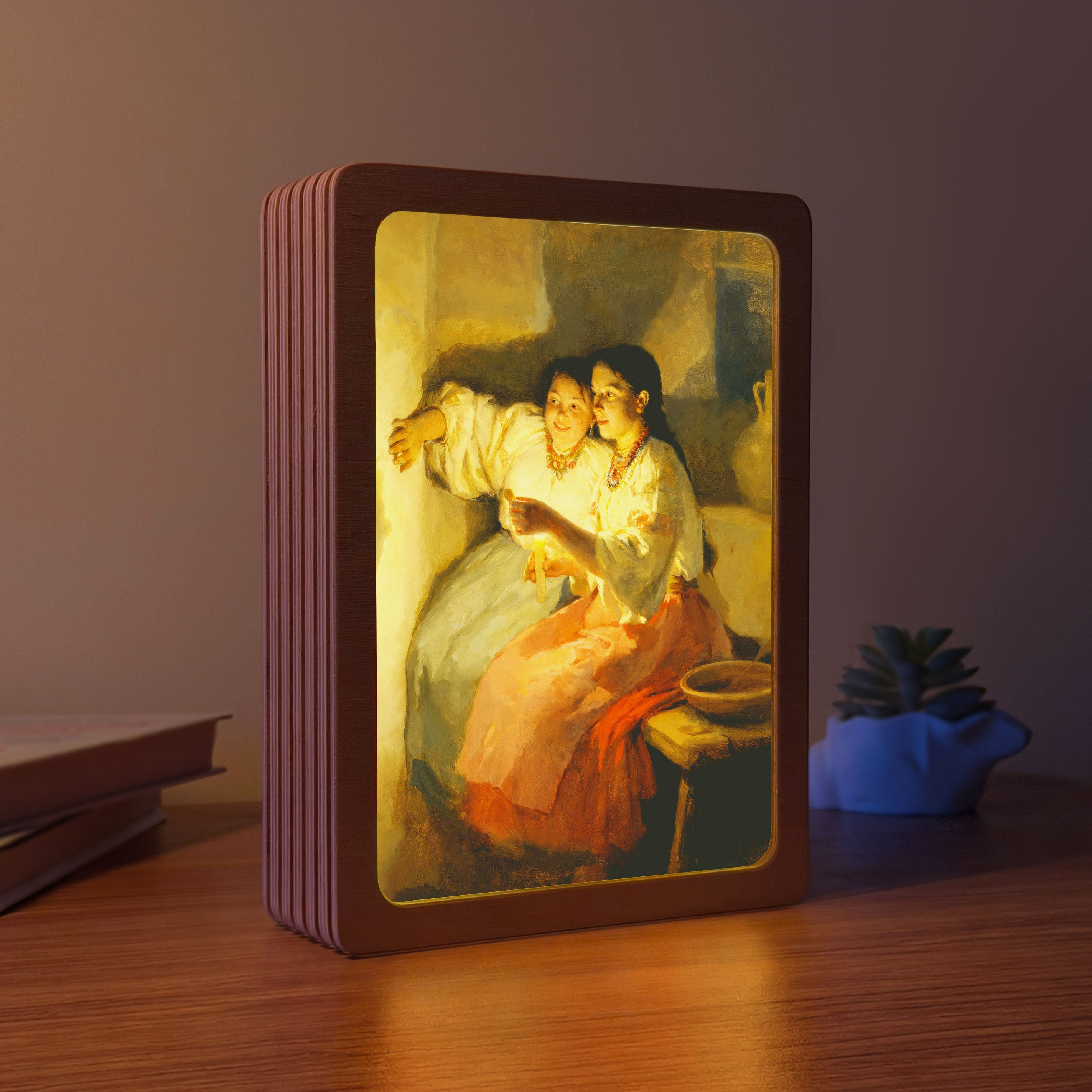 Art Lamp "Christmas Divination. Mykola Pymonenko"
