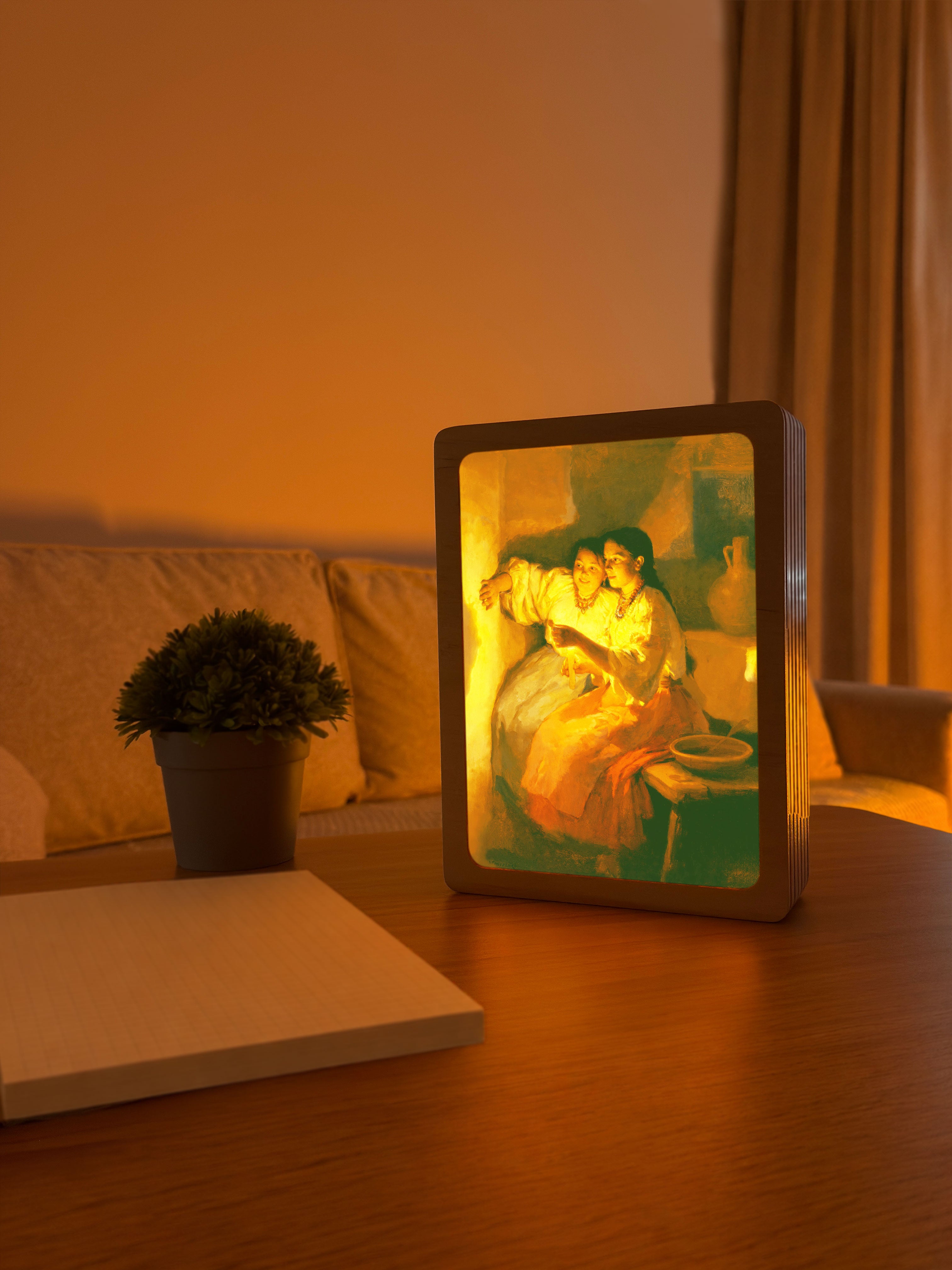 Art Lamp "Christmas Divination. Mykola Pymonenko"