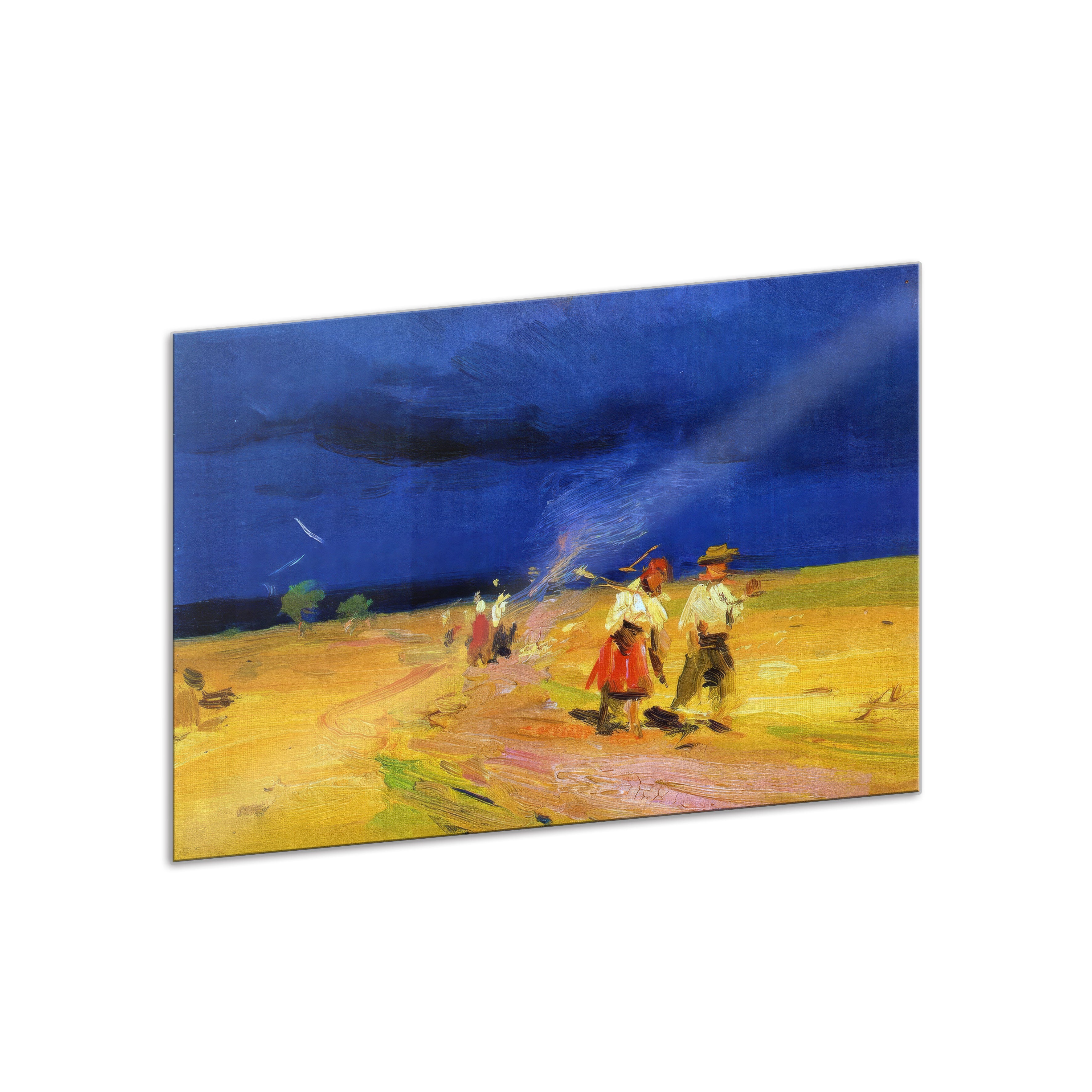 Interchangeable panel for art lamp "Before the Storm. Mykola Pymonenko"