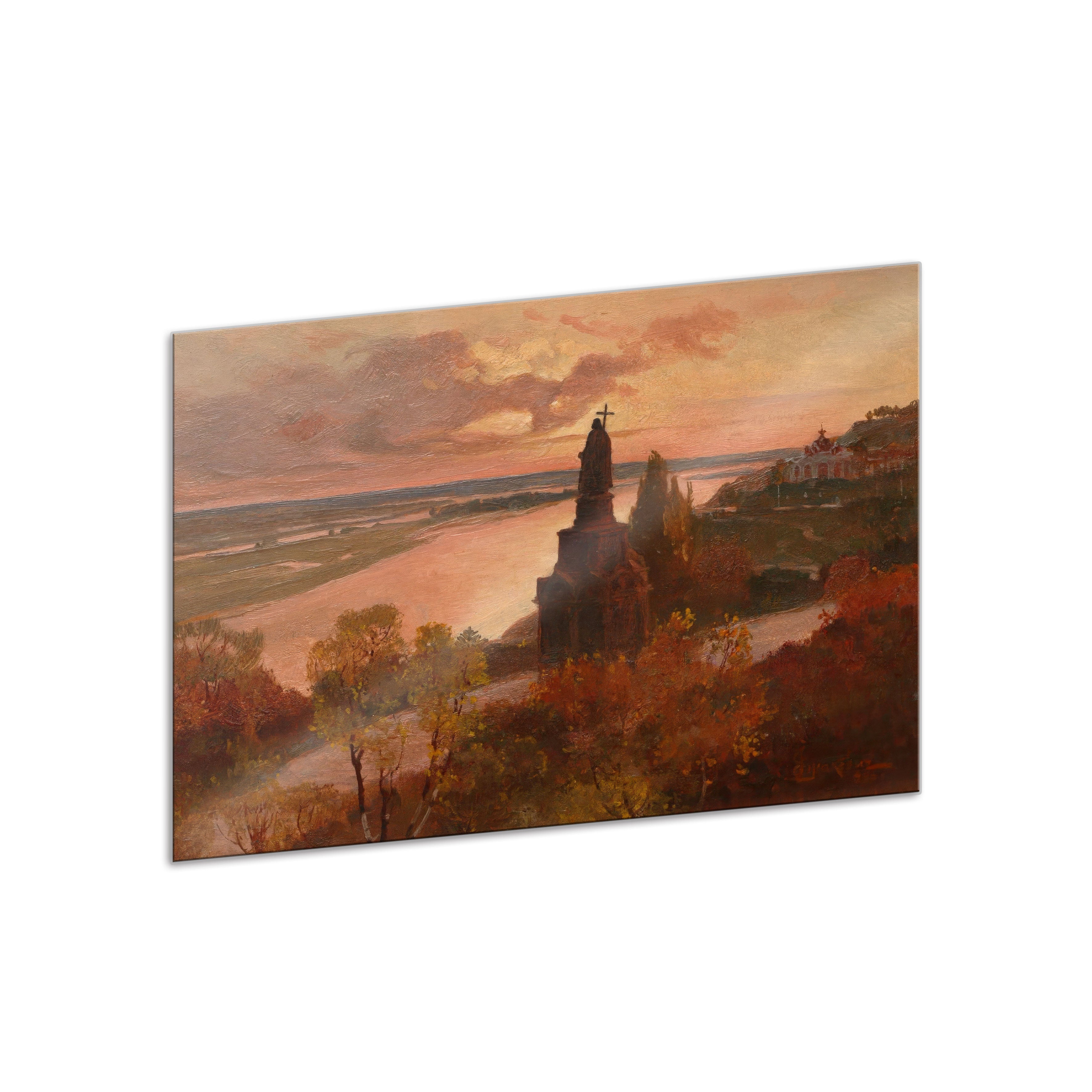 Interchangeable panel for art lamp "Volodymyr's Hill by Ivan Yizhakevych"