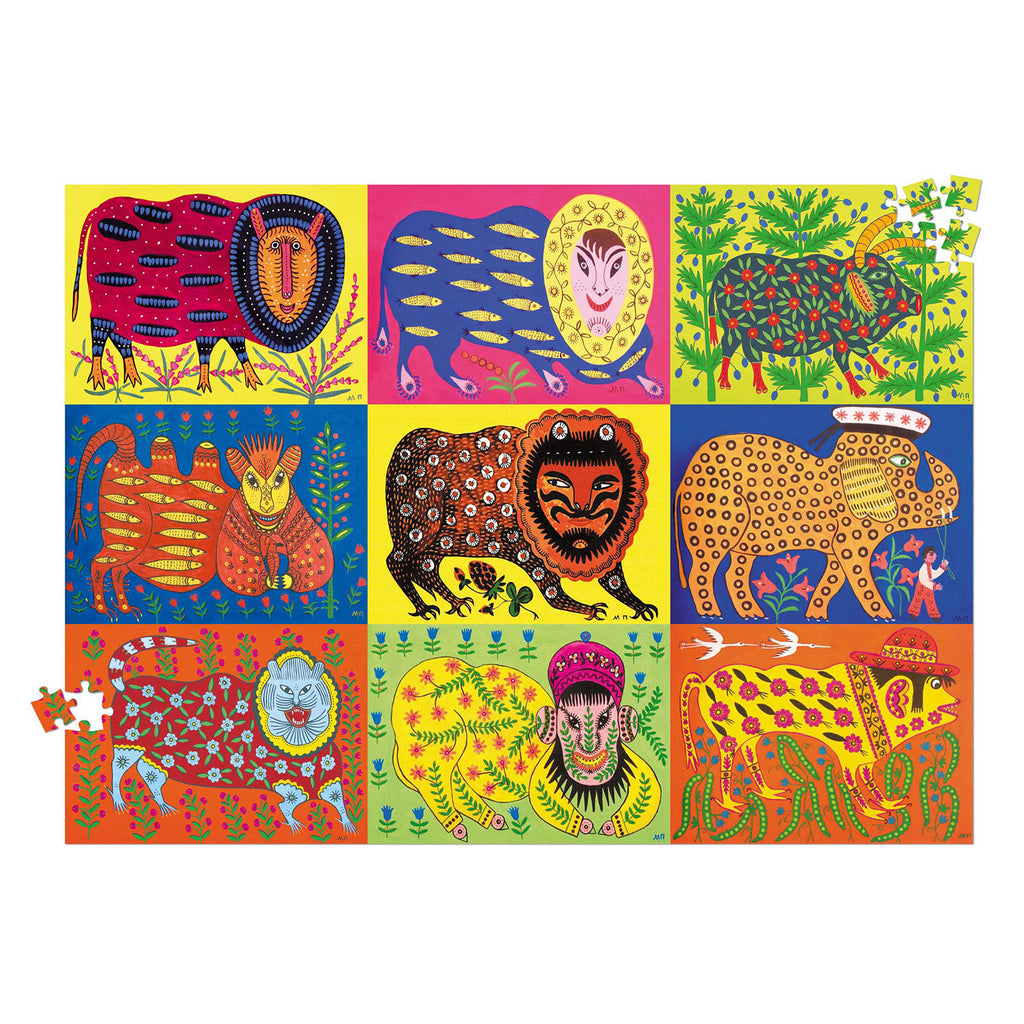 Cardboard jigsaw puzzle "Beasts by Prymachenko" 1000 pieces
