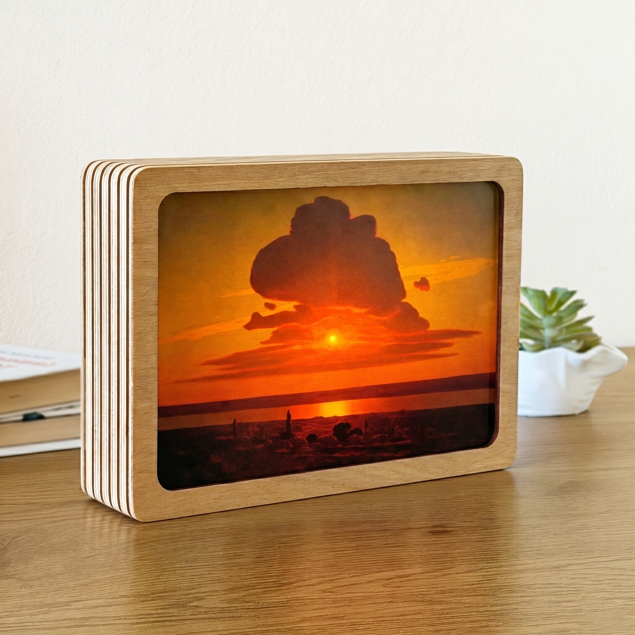 Art Lamp "Red Sunset on the Dnieper. Arkhyp Kuindzhi"