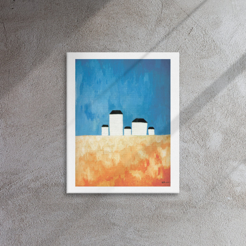 Canvas print - Landscape with Five Houses by Kazymyr Malevych
